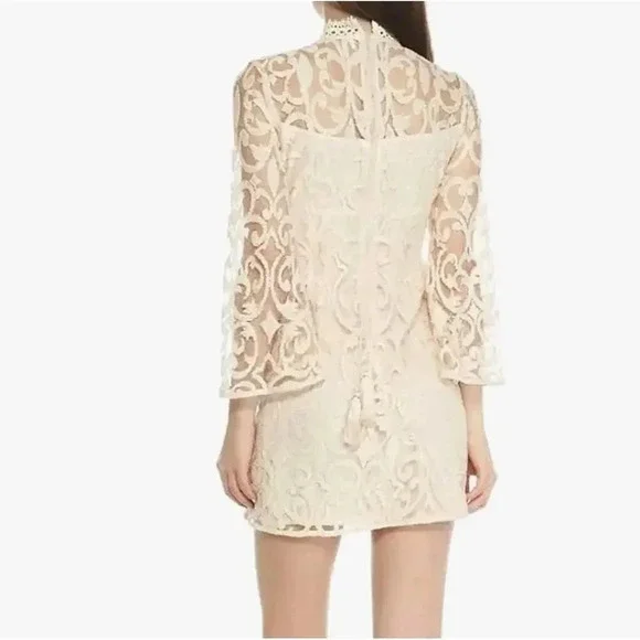 Free People Cream Lace Mini Dress - Picture 2 of 10